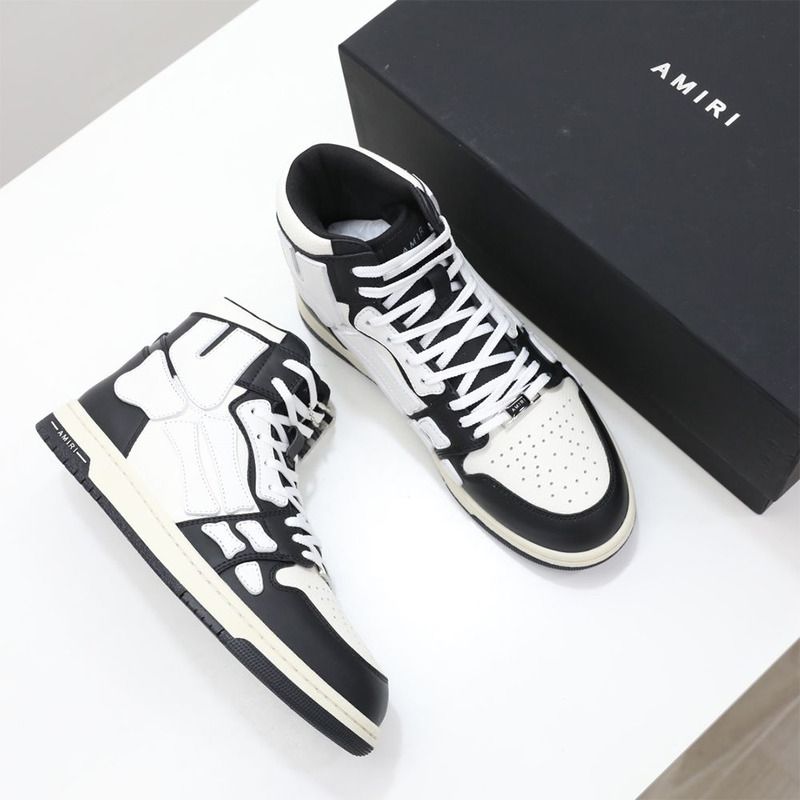 Amiri Skel-Top Hi Sneaker White/Black