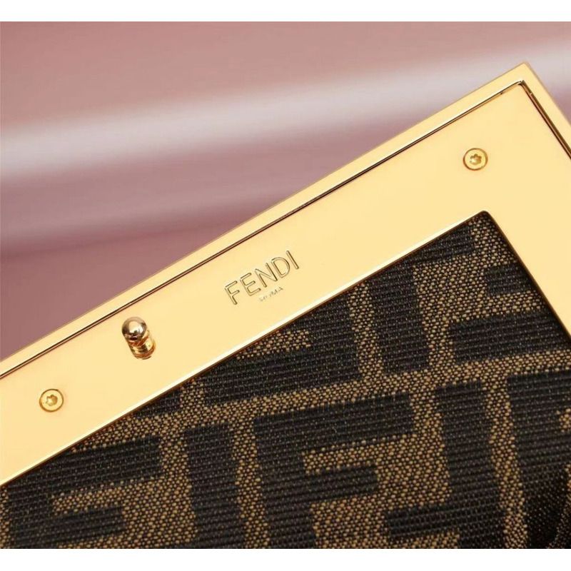 F**di first small black leather bag