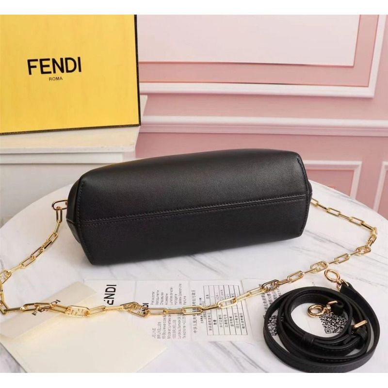 F**di first small black leather bag