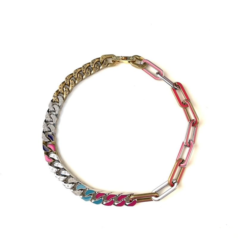 LV Chain Links Patches Necklace