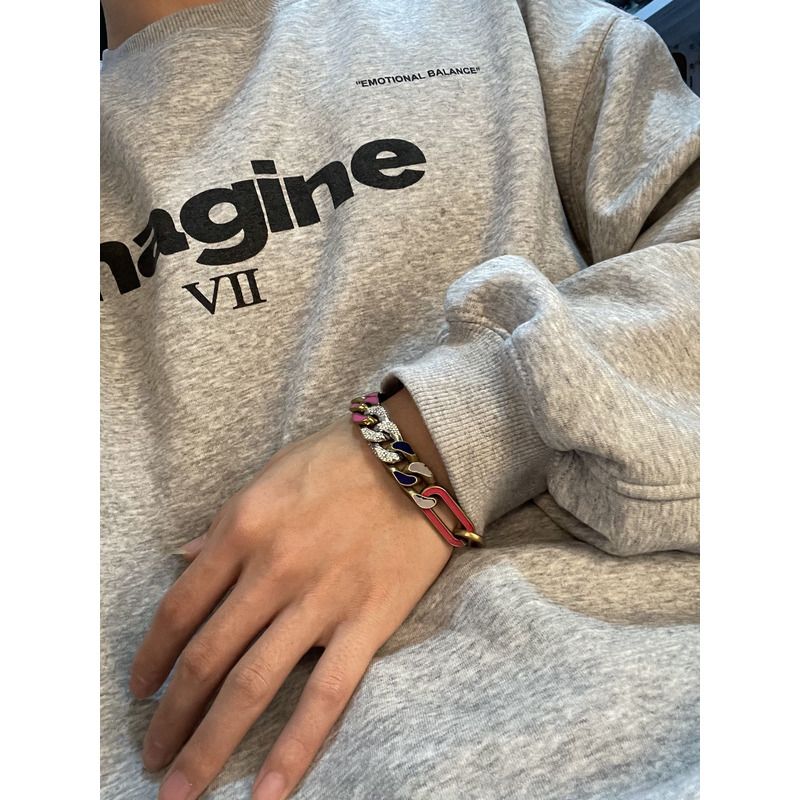 LV Chain Links Patches Necklace