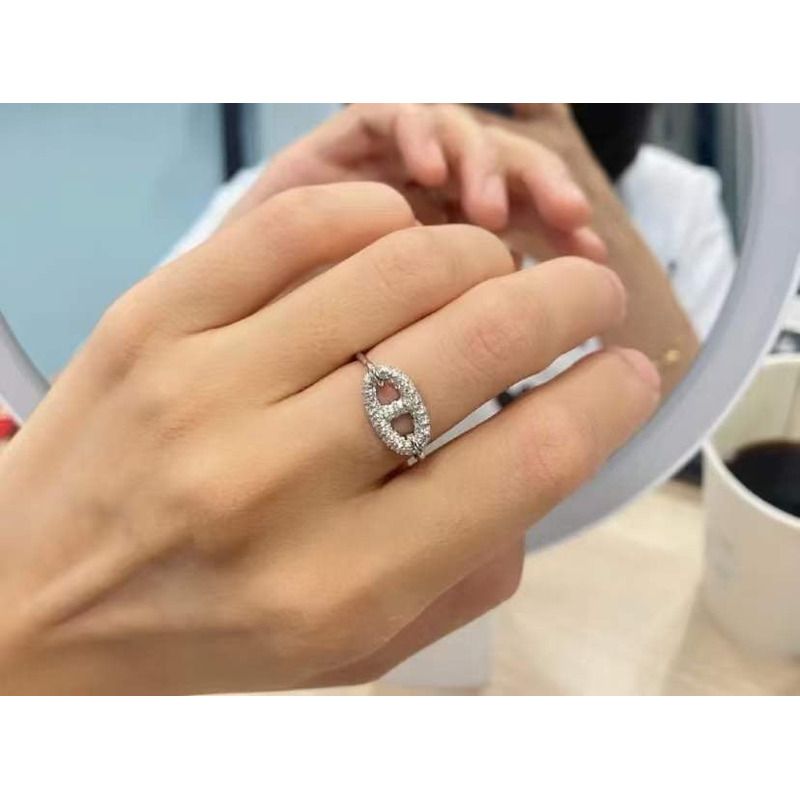 H**mes rose gold/ silve rings