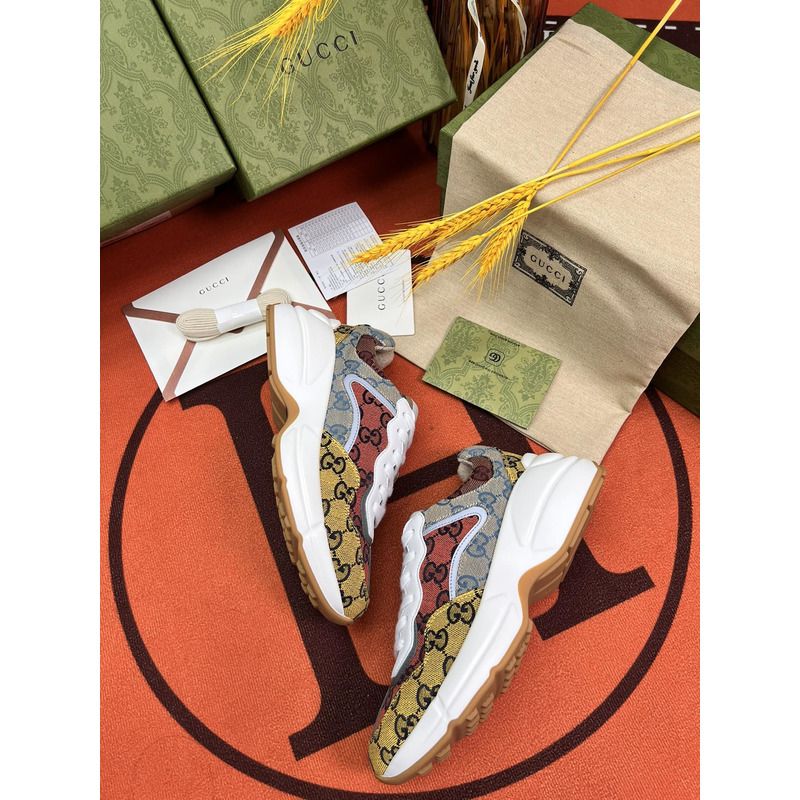 g*u*i rhyton gg-S*p*e canvas trainers beige/ebony