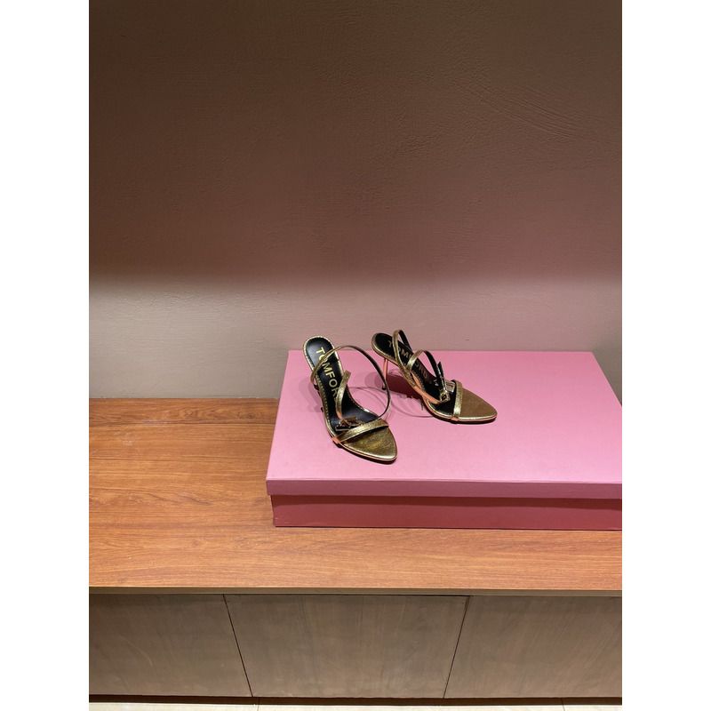 Tom Ford Golden PADLOCK SANDALS