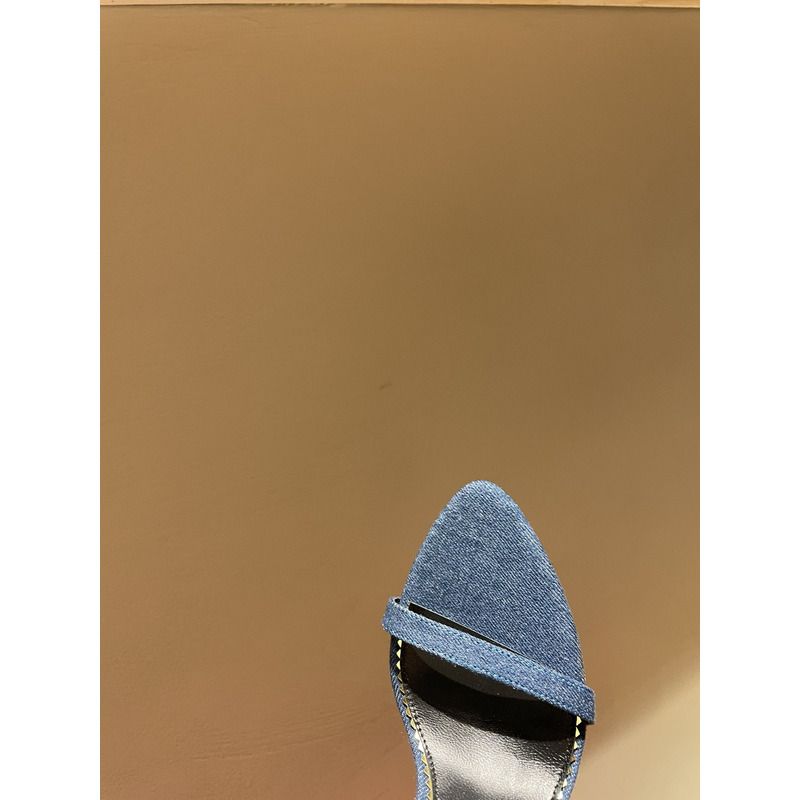 Tom Ford DENIM PADLOCK SANDALS IN BLUE