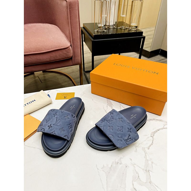 LV POOL PILLOW IN BLUE