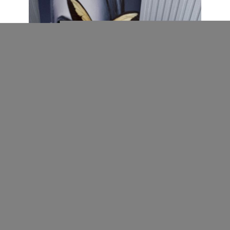 Pra*a logo patent leather pointy toe mule slide light yellow