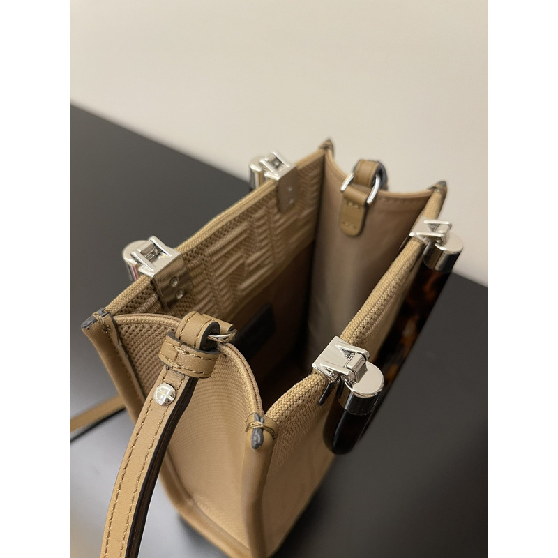 F**di sunshine mini shouldr bag brown