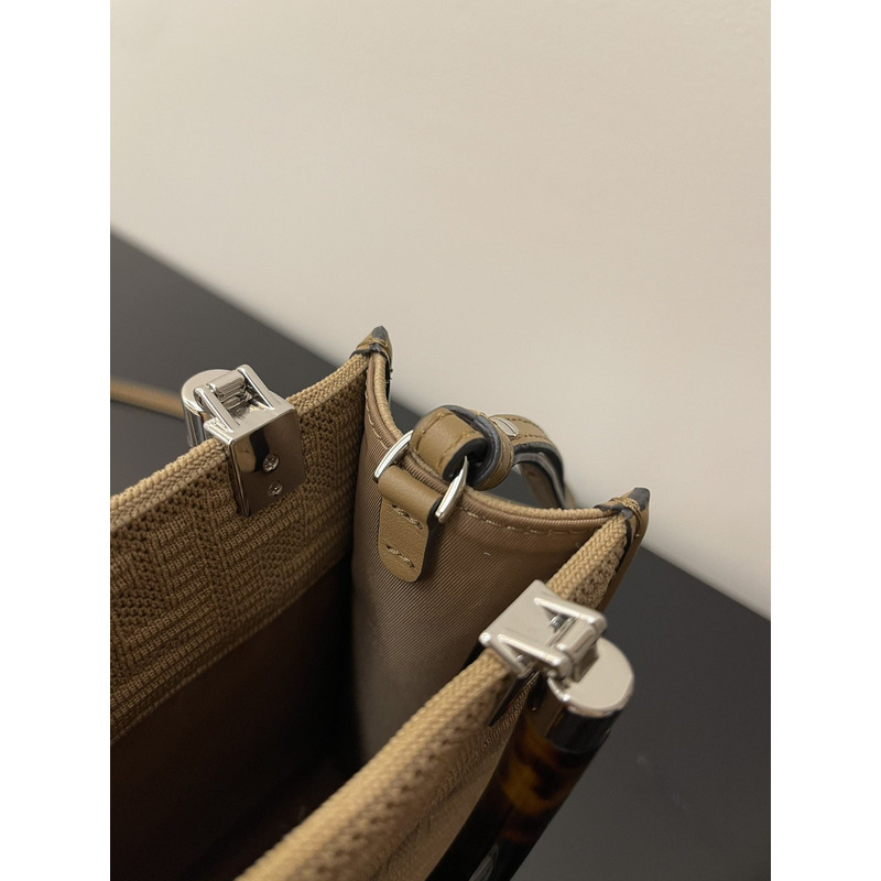 F**di sunshine mini shouldr bag brown