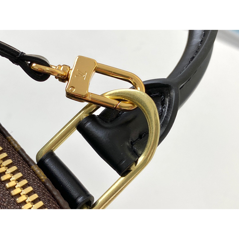 LV Alma Canvas Medium Handbag Black