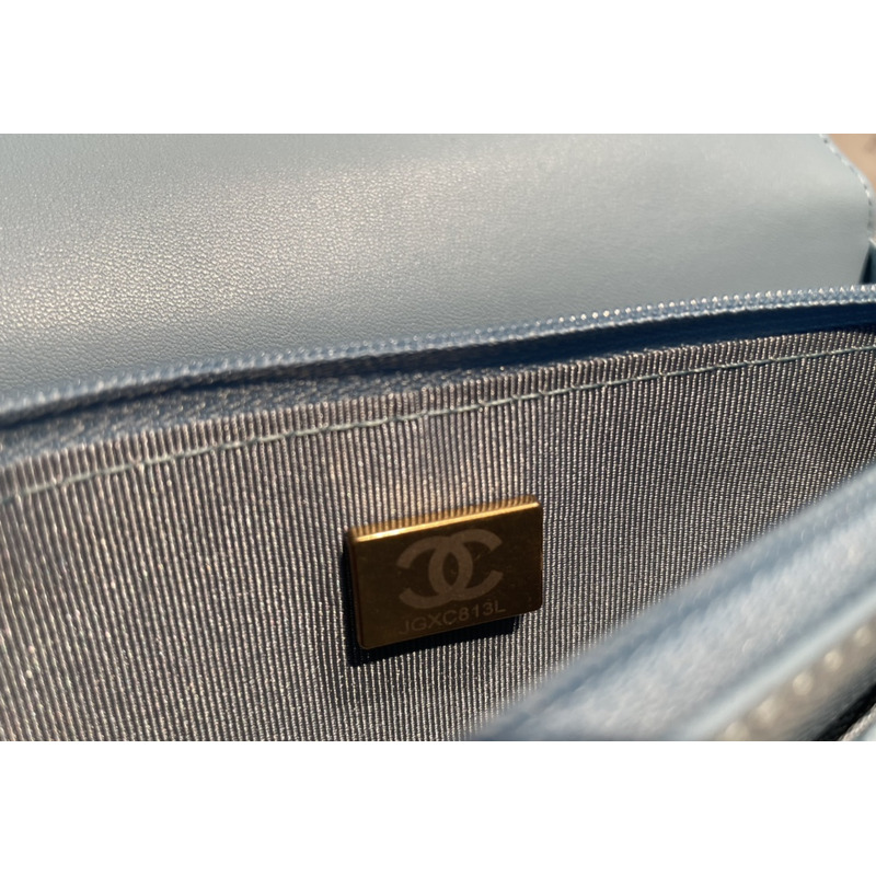 Ch*el coco trendy woc handle bag blue