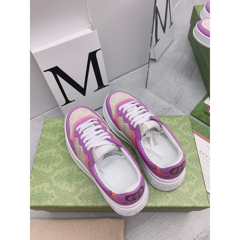 G*u*i chunky b sneaker pink and purple