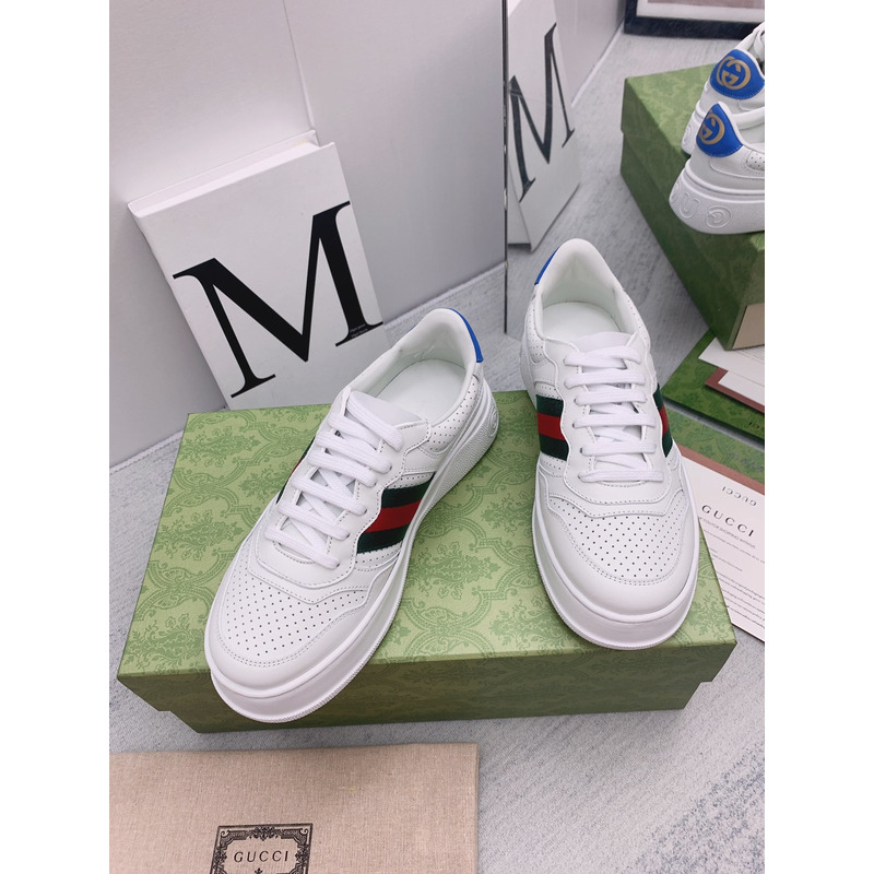 G*u*i chunky b low-top sneaker white