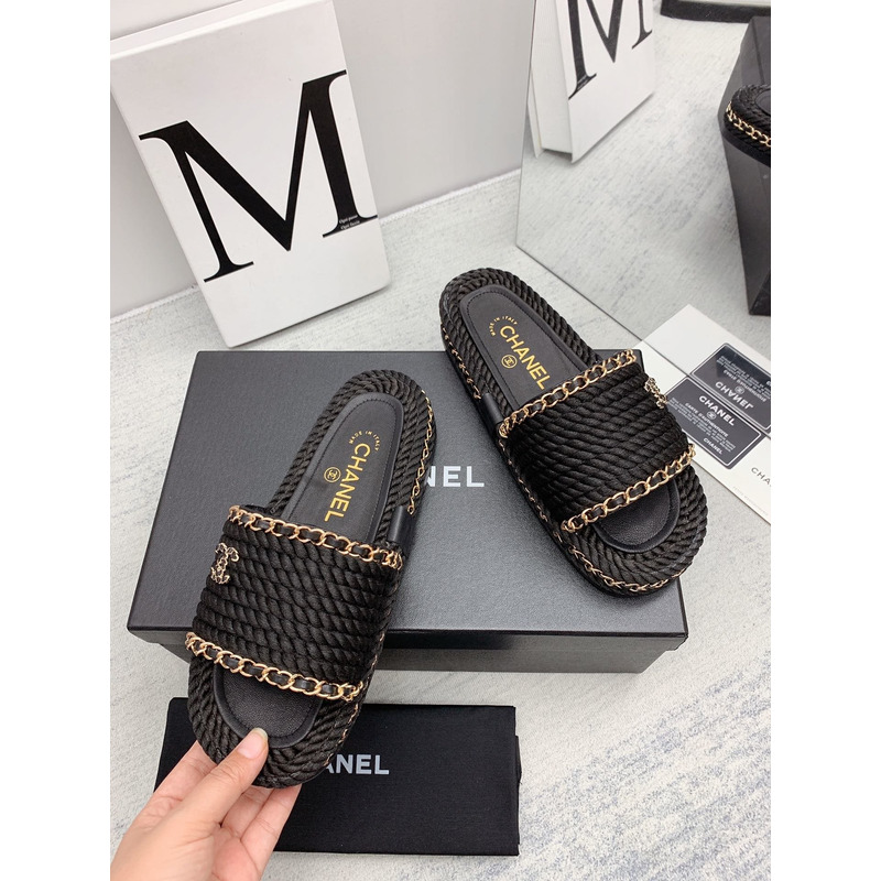 Ch*el interlocking cc logo slides black