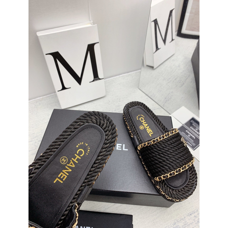 Ch*el interlocking cc logo slides black