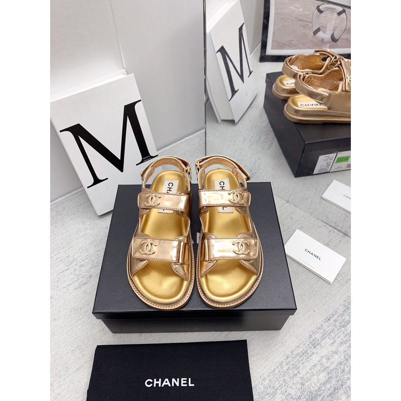 Ch*el dad sandals gold