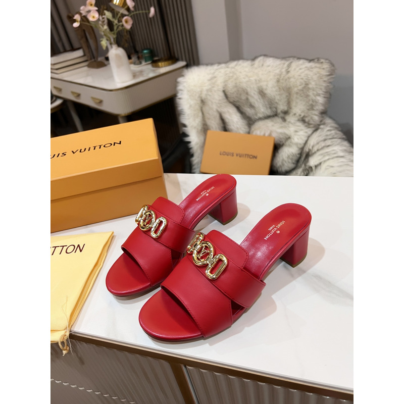 l**is V*t*n lock it mules sandals red