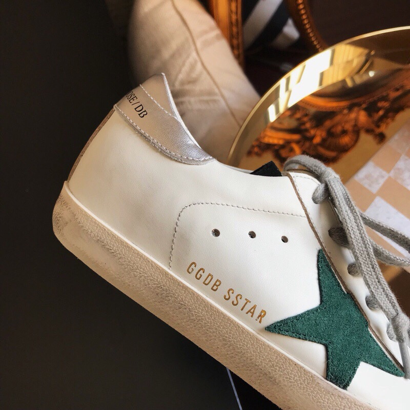 golden goose S*per-star sneakers white S*per-star sneakers with silver tongue