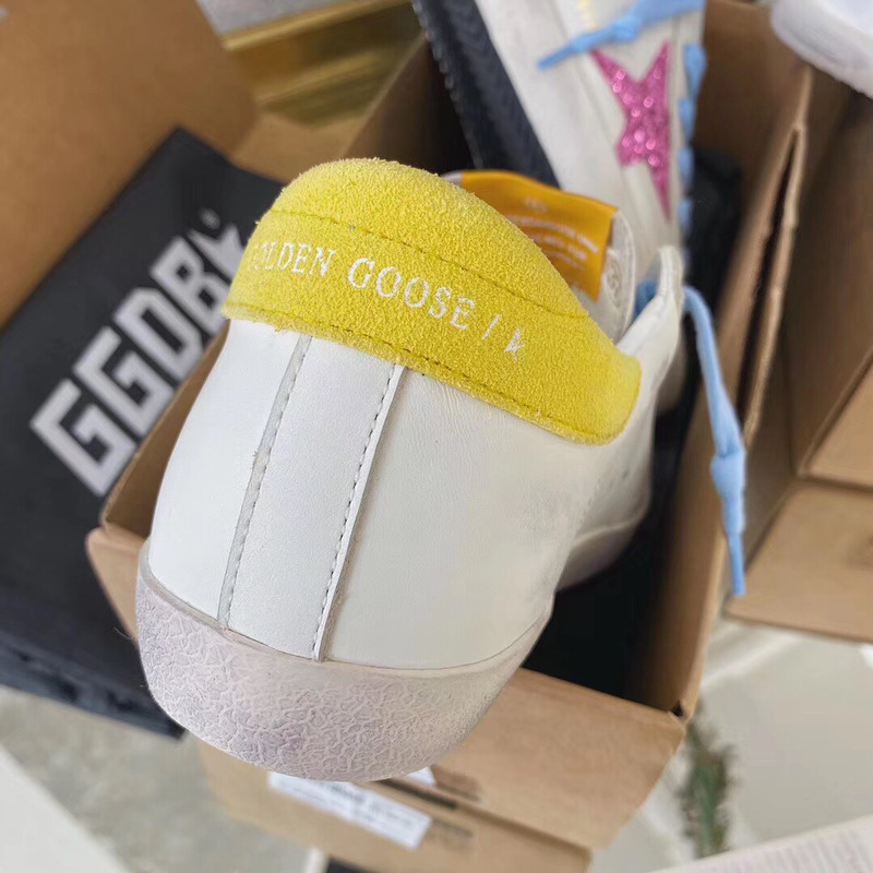golden goose S*perstar sneaker blue&yellow