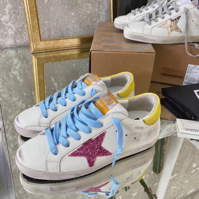 golden goose S*perstar sneaker blue&yellow