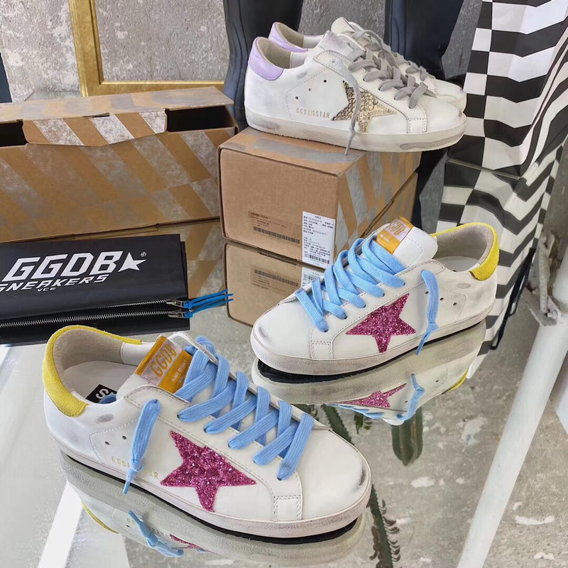 golden goose S*perstar sneaker blue&yellow