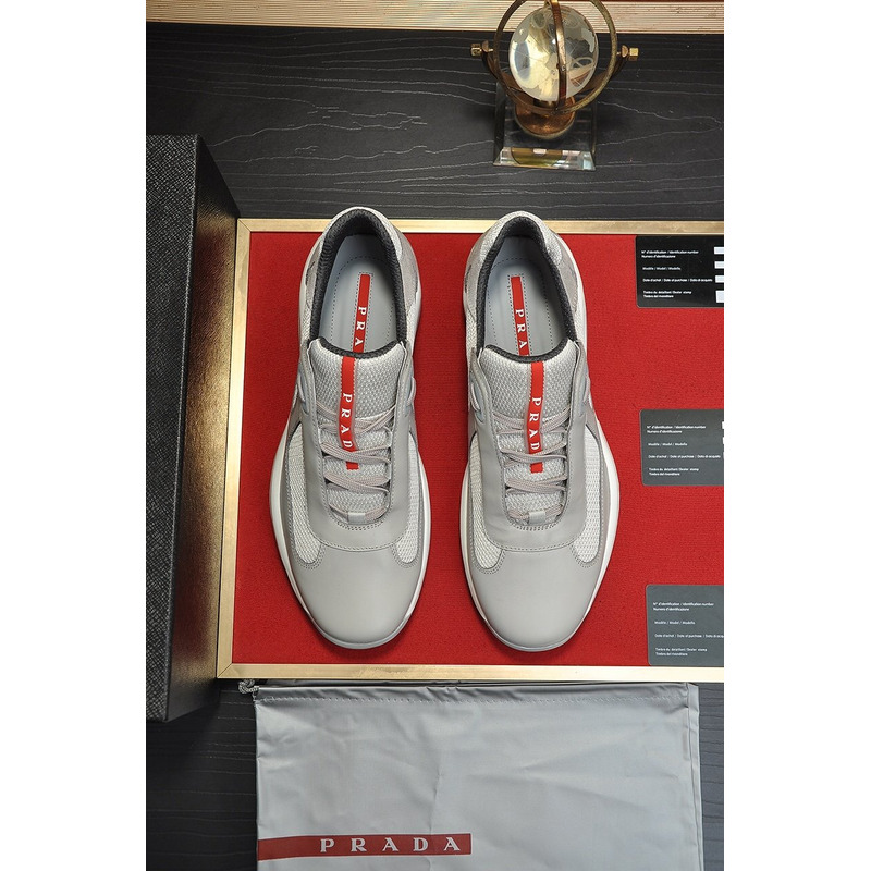 Pra*a america’s cup lace-up sneakers d.gray