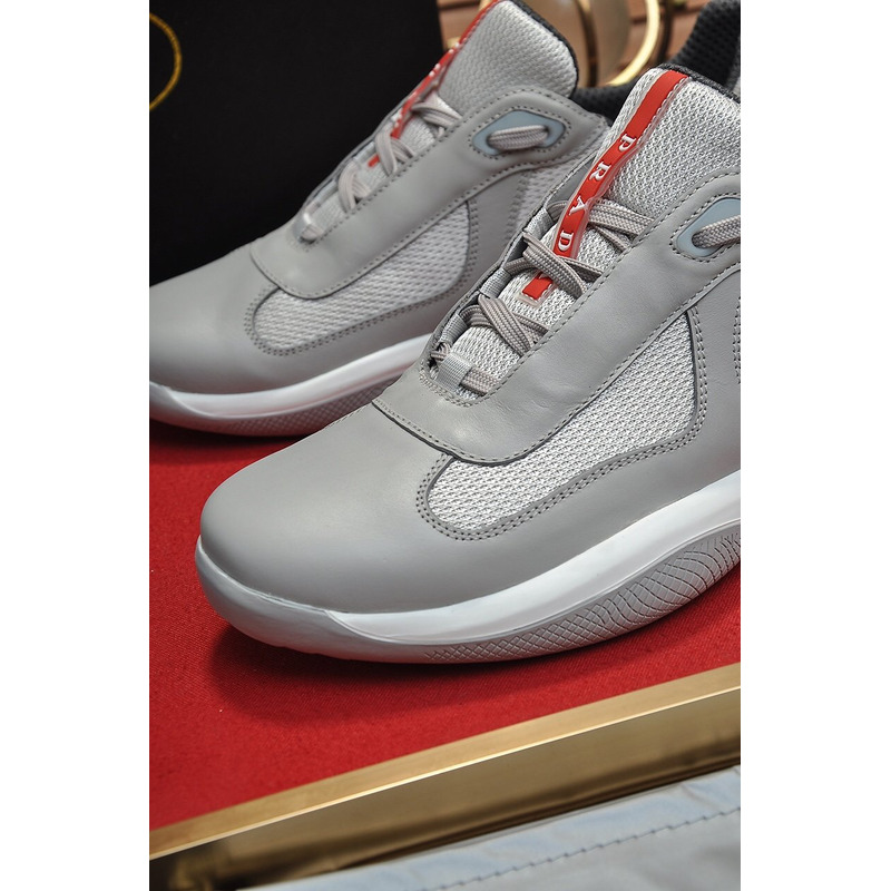 Pra*a america’s cup lace-up sneakers d.gray