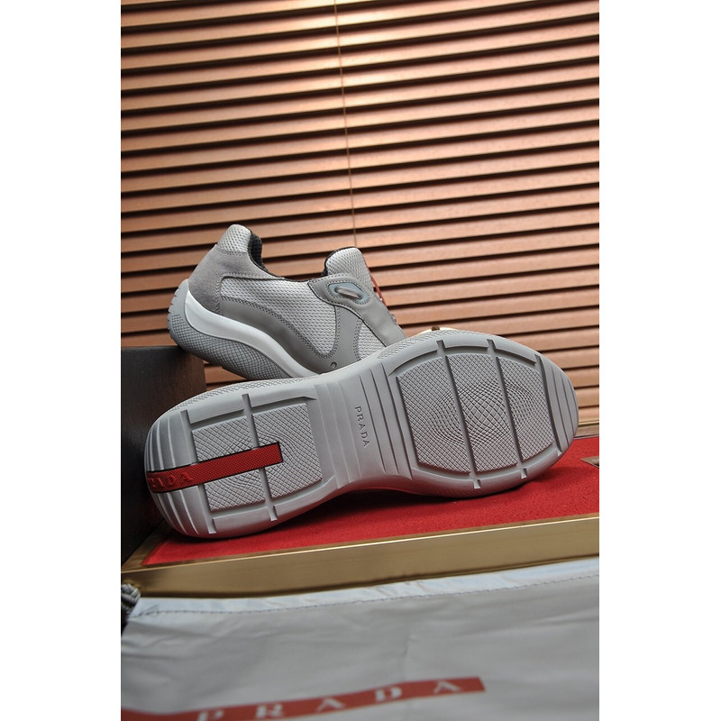 Pra*a america’s cup lace-up sneakers d.gray