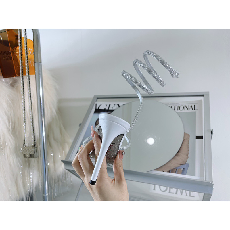 René Caovilla Cleo Glittered Sandals