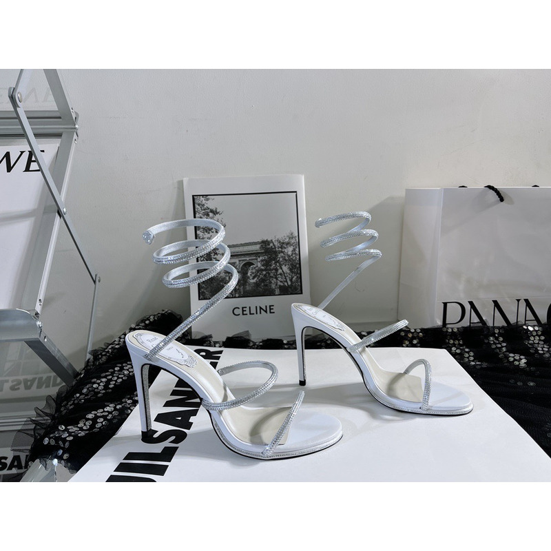 René Caovilla Cleo Glittered Sandals