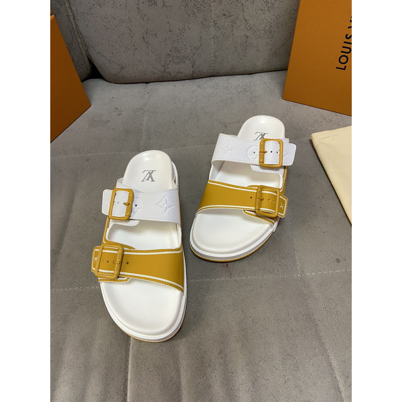 l**is V*t*n trainer mule white  & orange