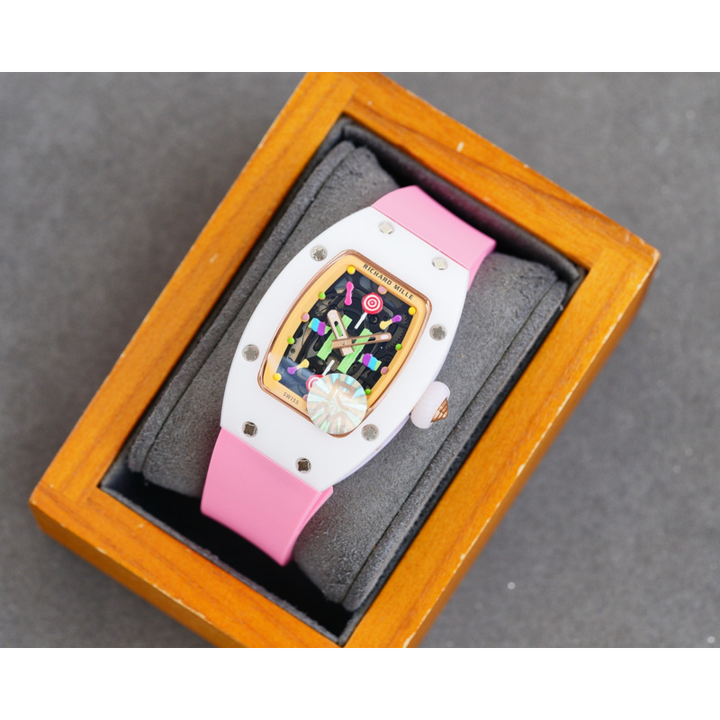 Richard Mille – Pink Strap White Case
