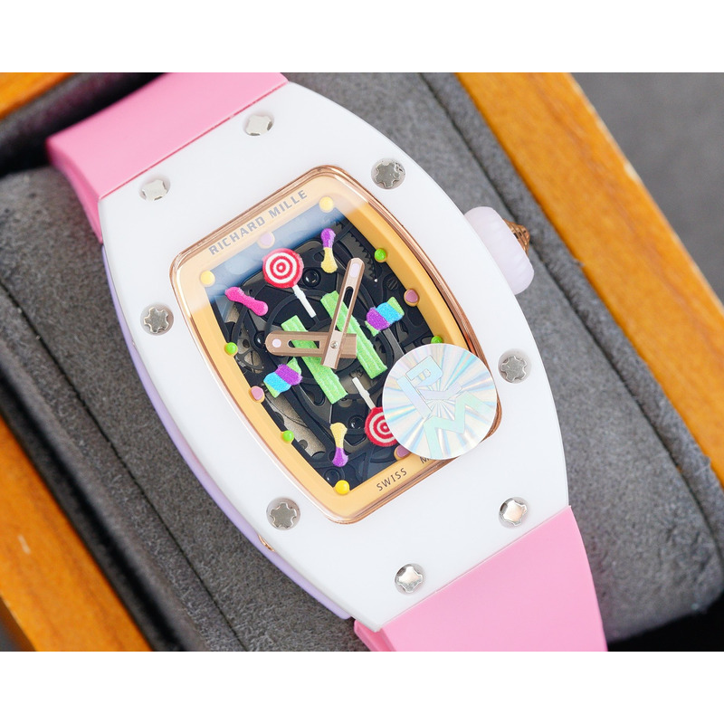 Richard Mille – Pink Strap White Case