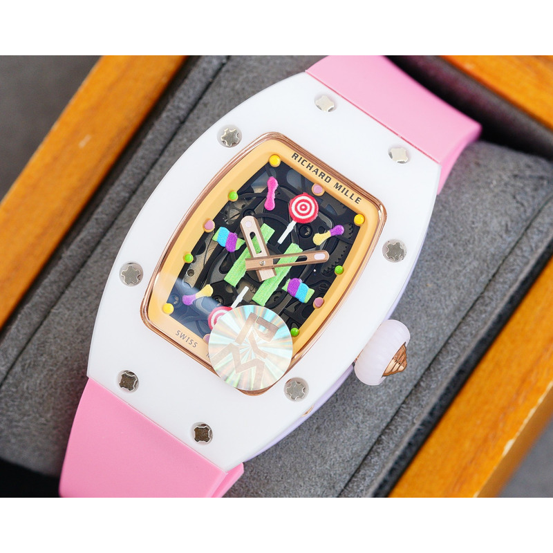 Richard Mille – Pink Strap White Case