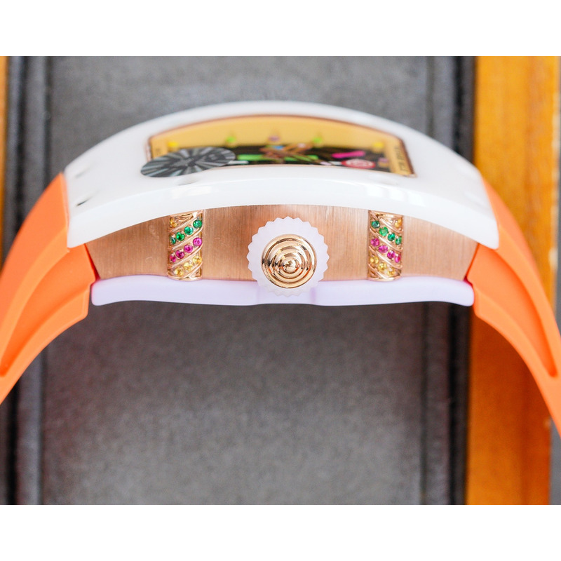 Richard Mille Orange Strap White Case