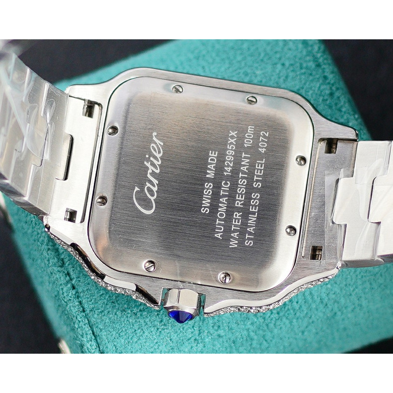 cartier santos de cartier large wssa0018 Di*m*nds stainless steel watch