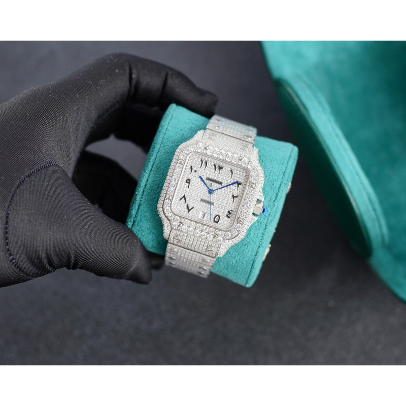 cartier santos de cartier large wssa0018 Di*m*nds stainless steel watch