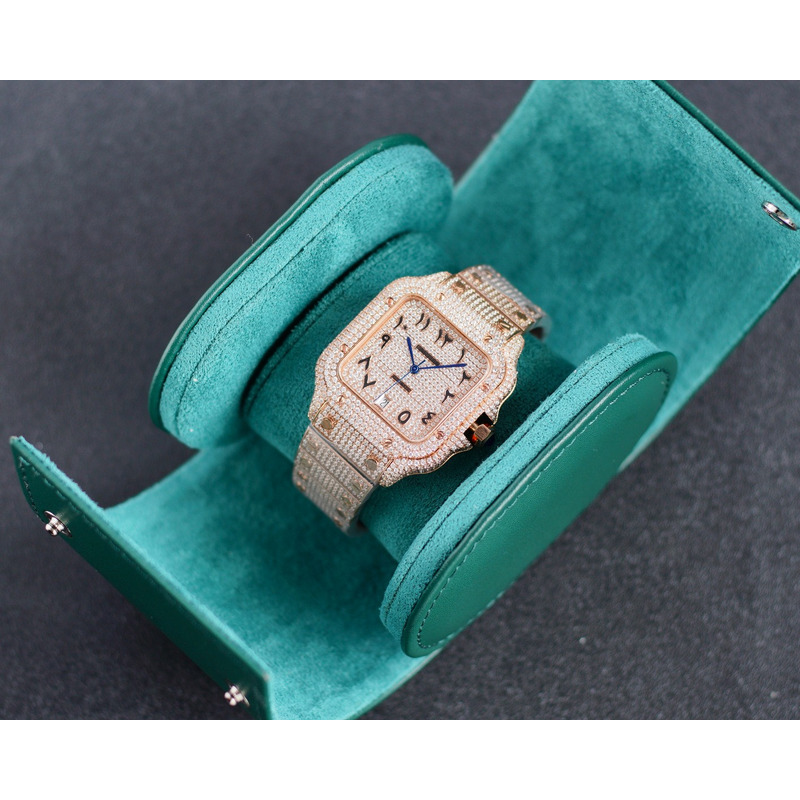 cartier santos de cartier large wssa0018 Di*m*nds stainless steel watch