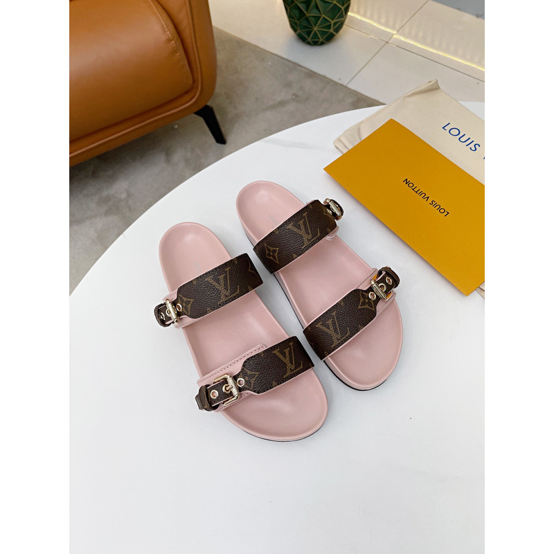 l**is V*t*n flat mule sandals pink