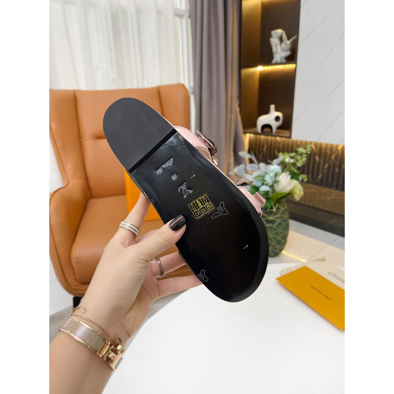 l**is V*t*n flat mule sandals pink