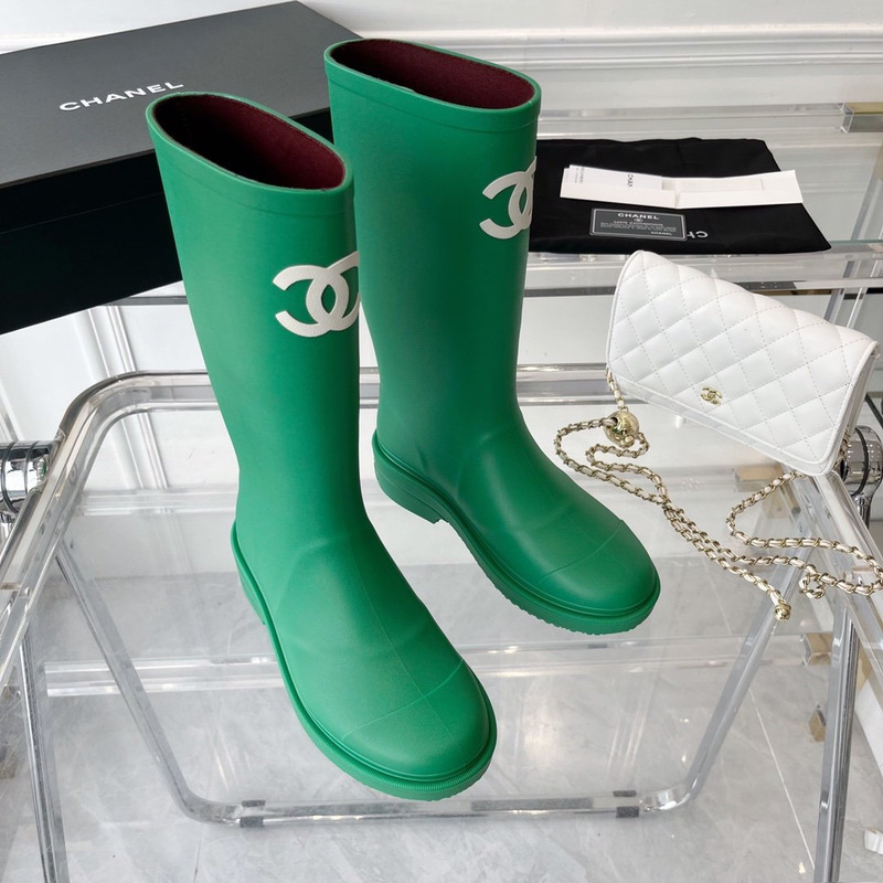 Ch*el wellington boots green