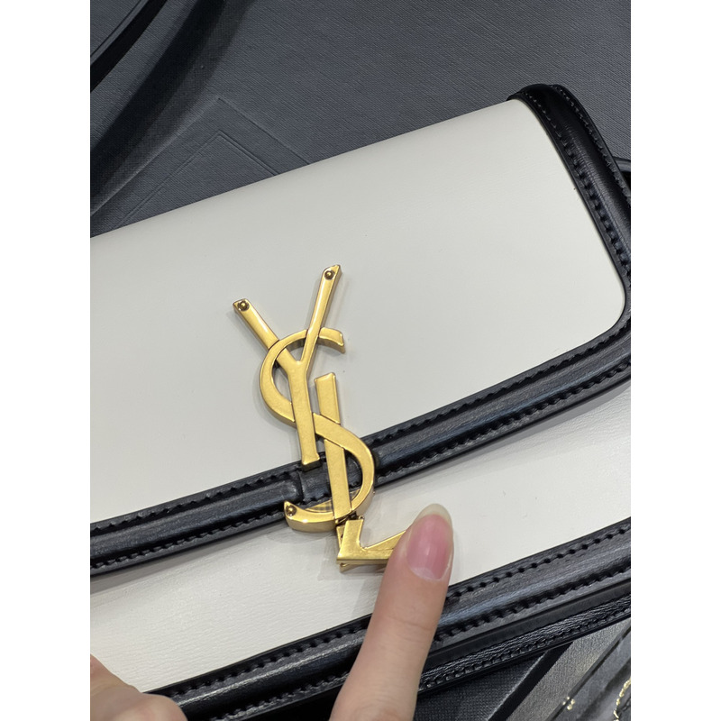 Saint Laurent S Solferino logo Shoulder Bag Black