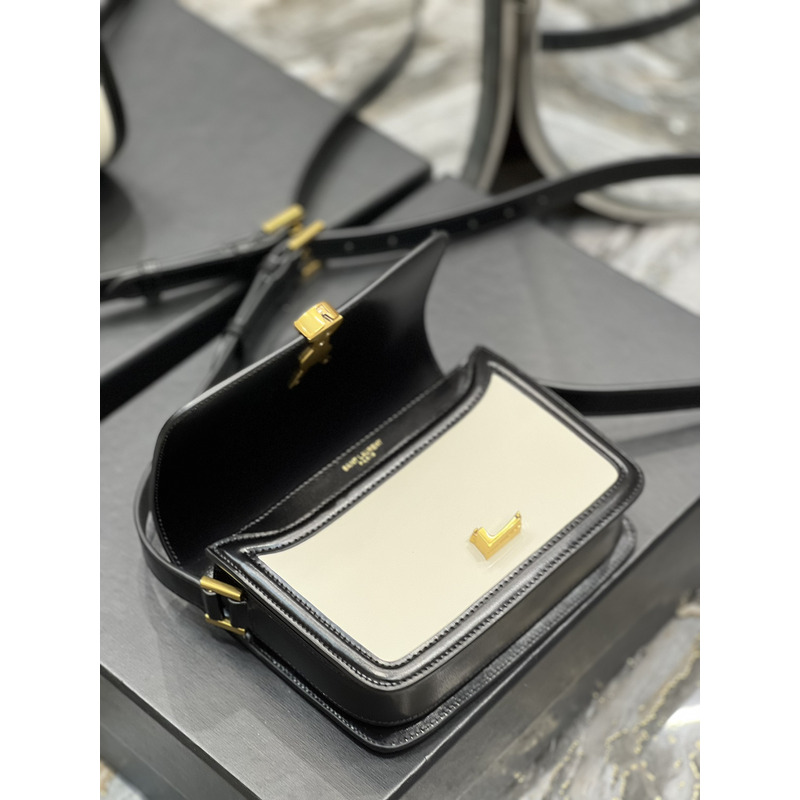 Saint Laurent S Solferino logo Shoulder Bag Black