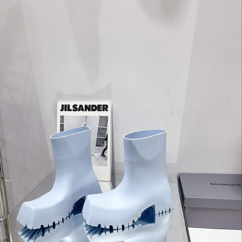 Ba*len*cia*ga trooper rubber boots blue
