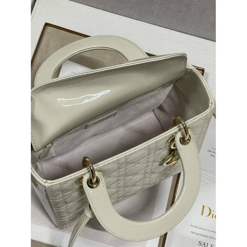 lady D*or my abcD*or handbag white m