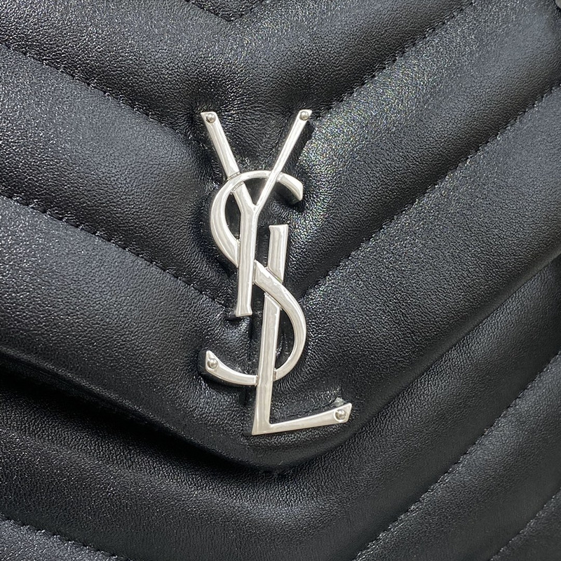 Saint Laurent Toy LouLou Shoulder Bag in Black