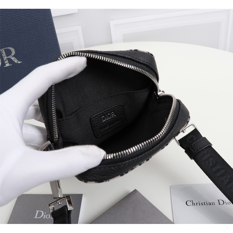 D*or mini roller messnager bag beige and black