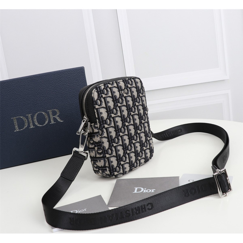 D*or mini roller messnager bag beige and black