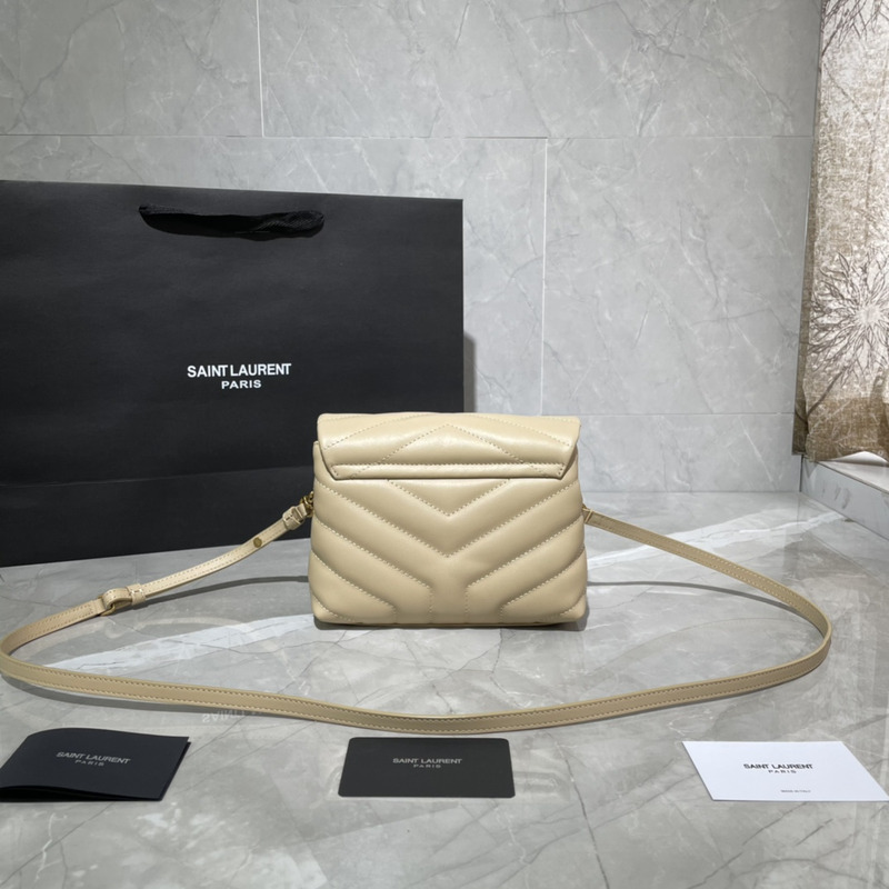 Saint Laurent Loulou Shoulder Bag Cream Yellow