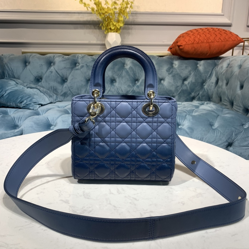 lady D*or my abcD*or handbag indigo blue s